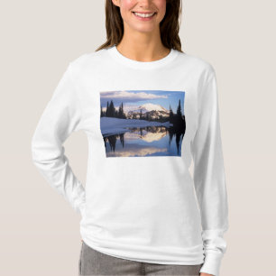 Camiseta WA, Monte Rainier NP, Monte Rainier e nuvens