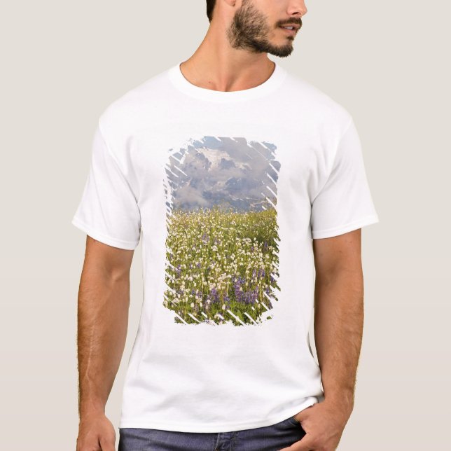 Camiseta WA, Mt. Baker Wilderness, Mt. Shuksan e (Frente)