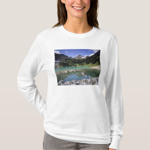 Camiseta WA, Okanogan NF, Lago Lewis e Black Peak