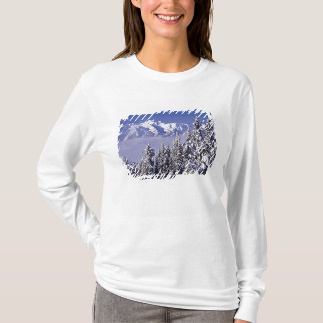 Camiseta WA, Parque Nacional Olímpico, Cordilheira Olímpica (Frente)