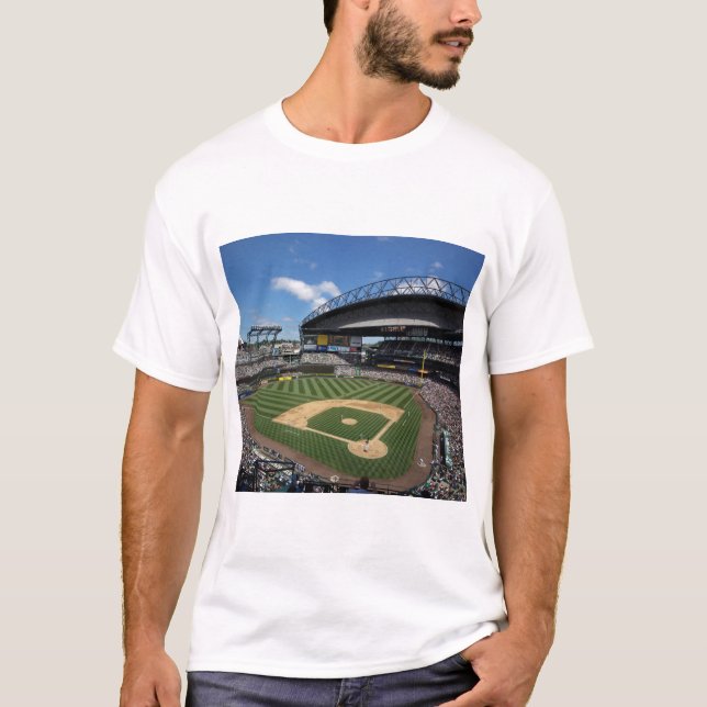 Camiseta WA, Seattle, Safeco Field, basebol dos Mariners (Frente)