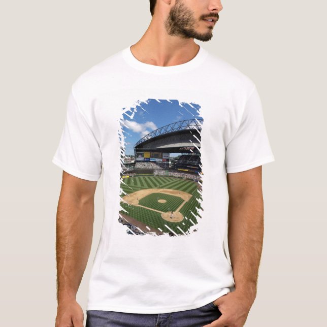 Camiseta WA, Seattle, Safeco Field, basebol dos Mariners (Frente)