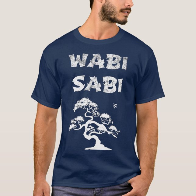 Camiseta Wabi Sabi com Bonsai Tree (Frente)