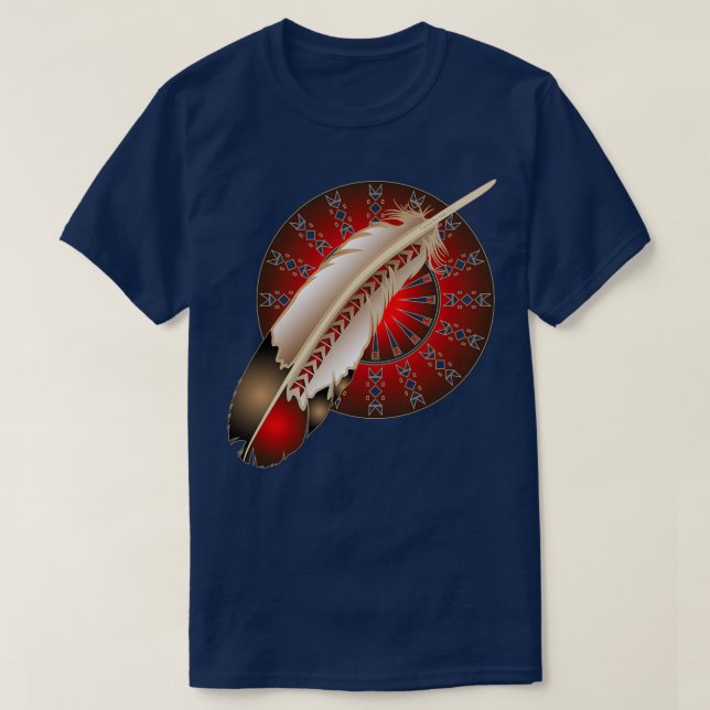 Camiseta Wacipi Pow Wow Red  (Frente do Design)