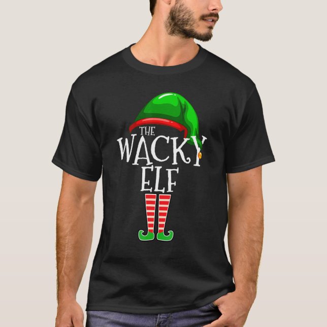 Camiseta Wacky Elf   Family Matching Group Christmas   Squa (Frente)