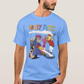 Camiseta Wacky Races 60s 70s 90s 80s Cartoon Scifi Retro
