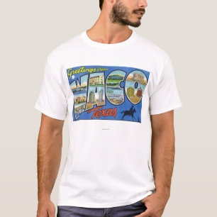 Camiseta Waco, letra ScenesWaco de TexasLarge, TX