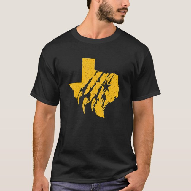 Camiseta Waco Texas 254 Garras do Campus Design (Frente)