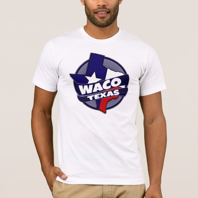Camiseta Waco Texas flag burst shirt (Frente)