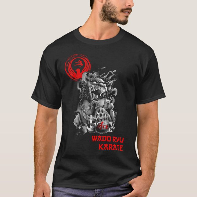 Camiseta Wado Ryu Karate Fighter Spirit - Budo T-Shirt (Frente)