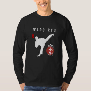Camiseta Wado Ryu Karate Instrutor Japonês Kanji Calligra