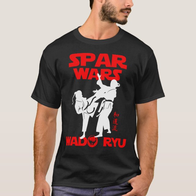 Camiseta Wado Ryu Karate Kumite Spar Wars - Budo T-Shirt (Frente)