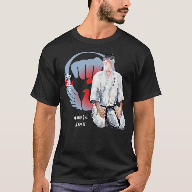 Camiseta Wado Ryu Karate Seiza Mukuso - Bushido T-Shirt (Frente)