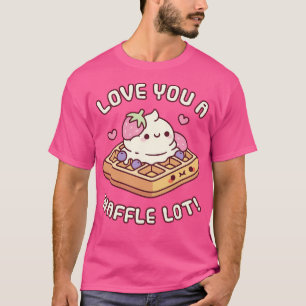 Camiseta Waffle Bonito E Sorvete Te Ama Um Waffle Lot Pu