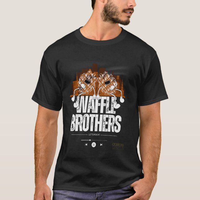 Camiseta waffle brothers music lover graphics (Frente)