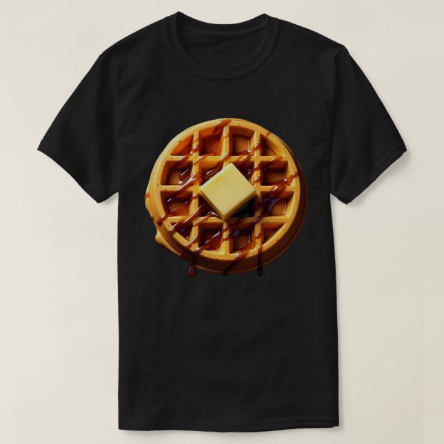 Camiseta Waffle Engraçado Fácil Fácil Costume De Halloween (Frente do Design)