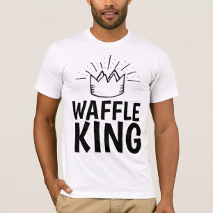 Camiseta WAFFLE KING PAI MENS ENGRAÇADOS T-Shirts