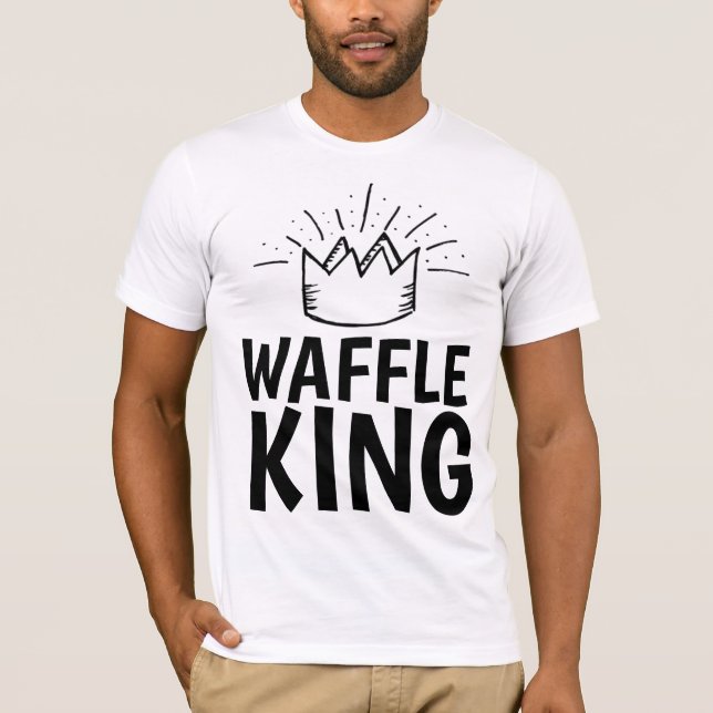 Camiseta WAFFLE KING PAI MENS ENGRAÇADOS T-Shirts (Frente)