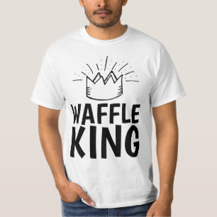 Camiseta WAFFLE KING PAI MENS ENGRAÇADOS T-Shirts