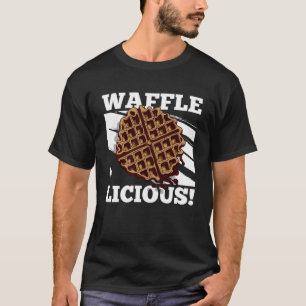 Camiseta Waffle Liciosa Comida de Waffle Irônica Gourmet