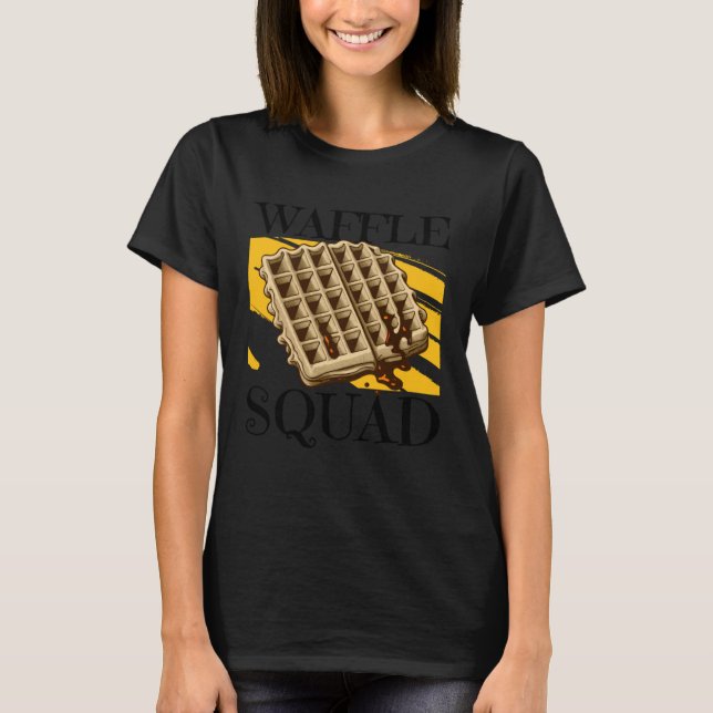 Camiseta Waffle Squad Irônico Waffle Gourmet Hobby Chef (Frente)
