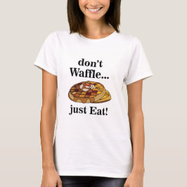 Camiseta Waffles Comida Engraçada