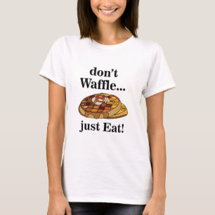 Camiseta Waffles Comida Engraçada