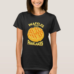 Camiseta Waffles De Amor Sobre Pancakes Comida Café Da Manh