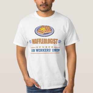 Camiseta Waffles Engraçados Do Café Da Manhã