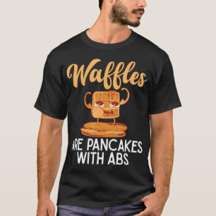 Camiseta Waffles São Panquecas Com Abs Engraçado Waffle