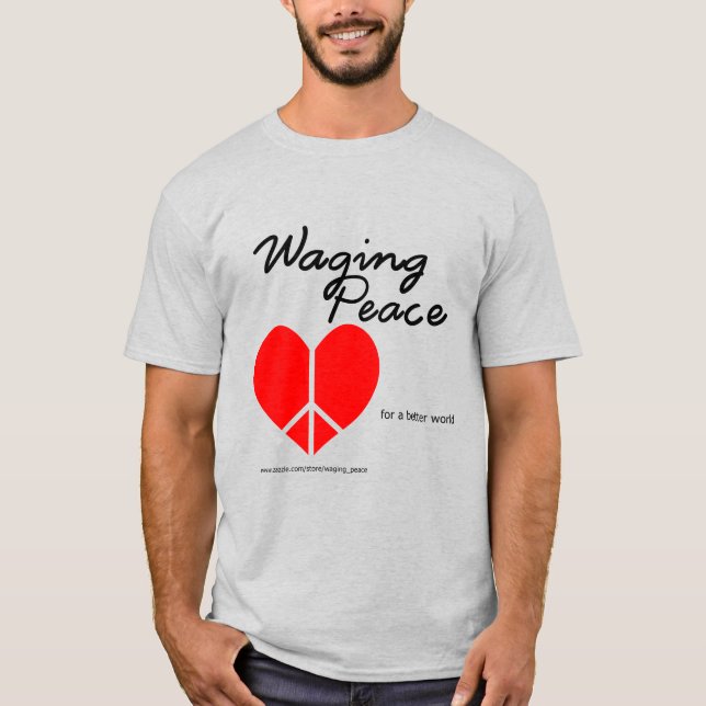 Camiseta Waging Peace Heart (Frente)