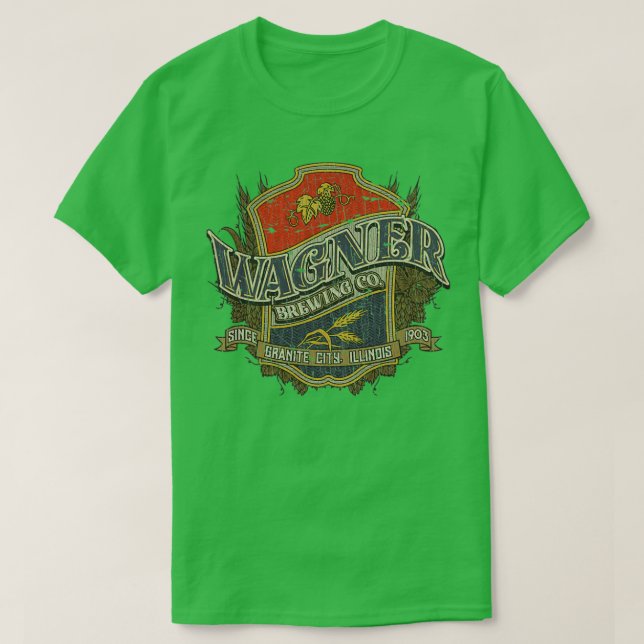 Camiseta Wagner Brewing Co. 1903 (Frente do Design)