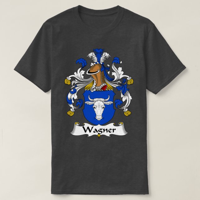 Camiseta Wagner Coat of Arms Family Crest 1  (Frente do Design)