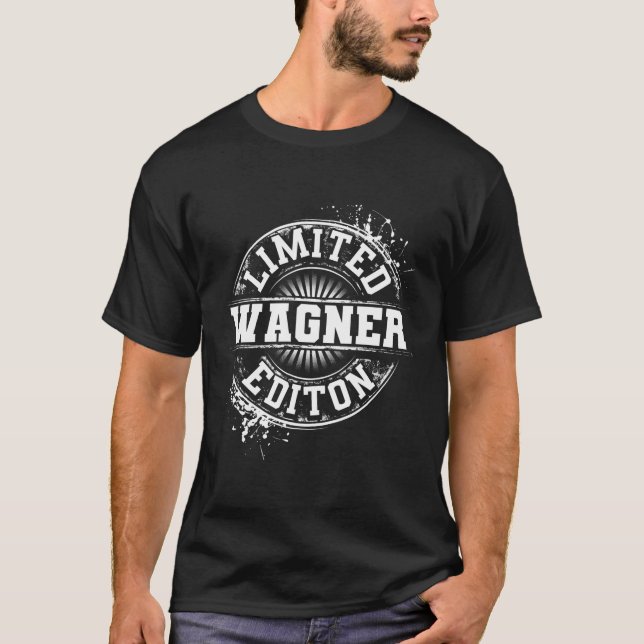 Camiseta Wagner Funny Surname Family Tree Birthday (Frente)