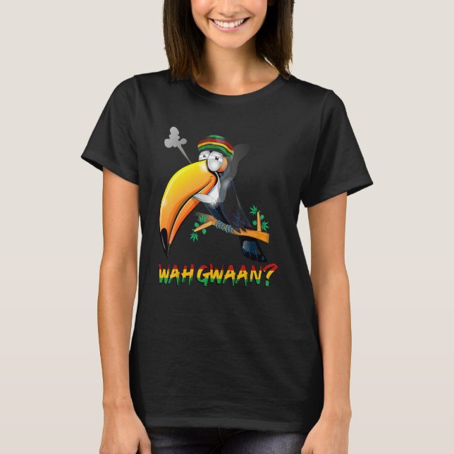 Camiseta Wah Gwaan Patois Jamaica Toucan Jamaican Slang (Frente)