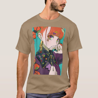 Camiseta Waifu Anime Moça Mostra Estética Japonesa Otaku Gi