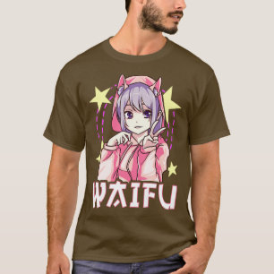 Camiseta Waifu Girl Japonês CuteKawaii Senpai