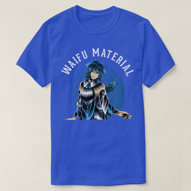 Camiseta Waifu Material Kawaii Anime Manga Japão Ne (Frente do Design)