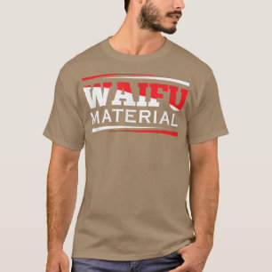 Camiseta Waifu MaterialKawaii Anime Manga - Nerd da Escola