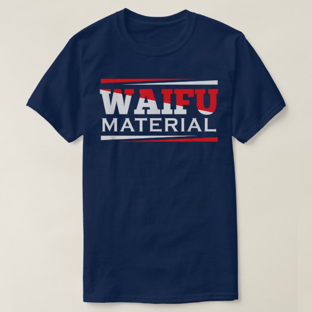 Camiseta Waifu MaterialKawaii Anime Manga - Nerd da Escola  (Frente do Design)