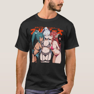 Camiseta Waifu Sey Anime Beijando Garotas Chifres Manga Jap