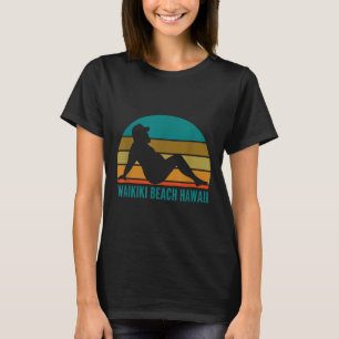 Camiseta Waikiki Beach Hawaii Humor Funny Bebendo Adulto Jo
