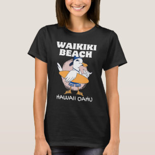 Camiseta WAIKIKI BEACH HAWAII Surfing Retro Wave Vintage Su