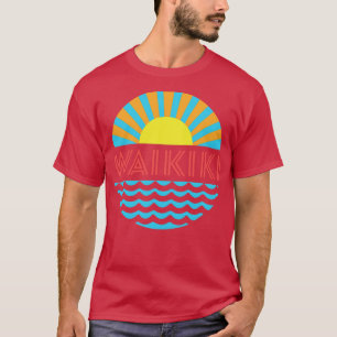 Camiseta Waikiki Beach Sun E Waves