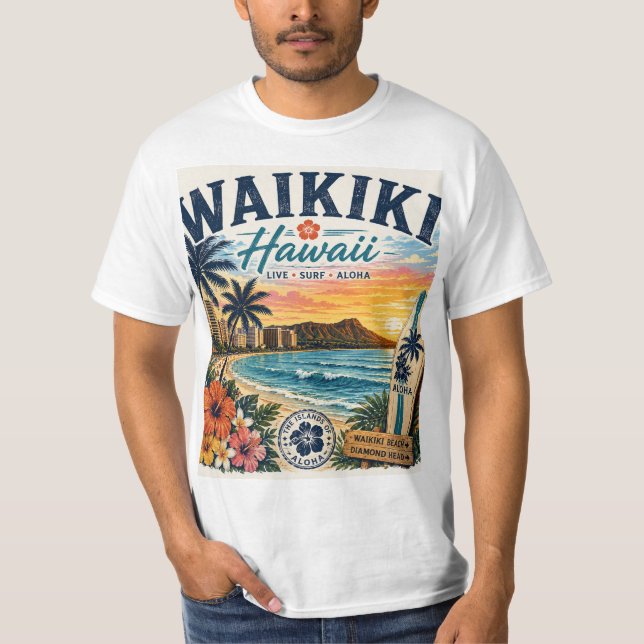 Camiseta Waikiki Havaí (Frente)
