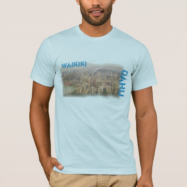 Camiseta Waikiki Oahu mens (Frente)