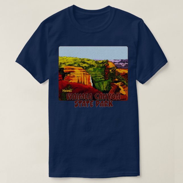 Camiseta Waimea Canyon State Park Hawaii TShirt (Frente do Design)