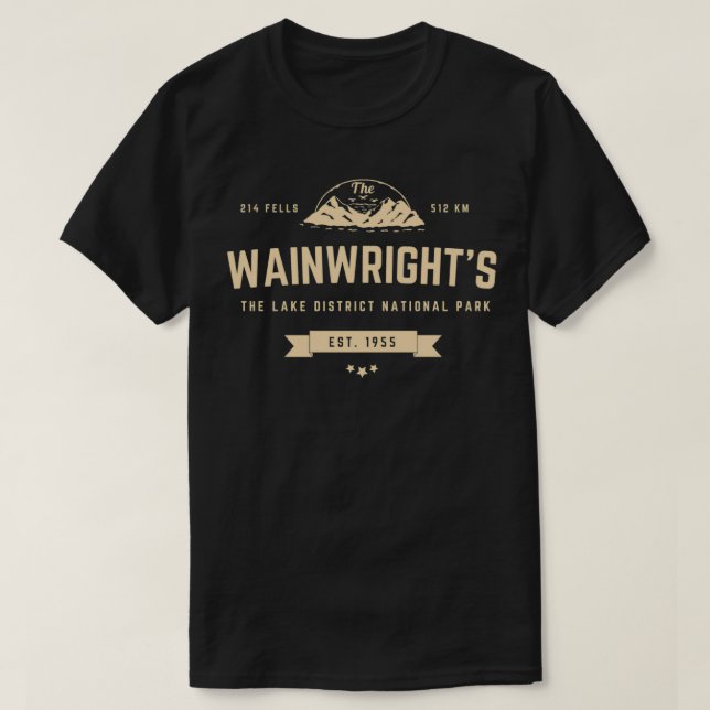 Camiseta Wainwright Lakeland Fells 214 Hiking 2 (Frente do Design)