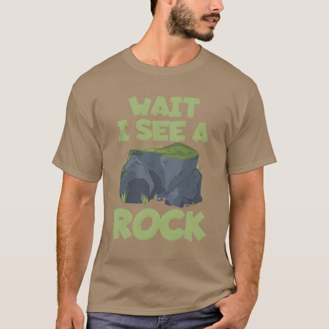 Camiseta Wait I See A Rock Archaeologist Artifact retro (Frente)