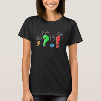 Camiseta Wait what Stop I Agree Grammar Punctuation English